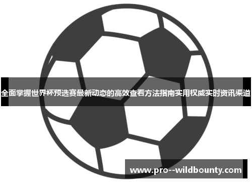 全面掌握世界杯预选赛最新动态的高效查看方法指南实用权威实时资讯渠道